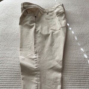 Cream Casual Pants